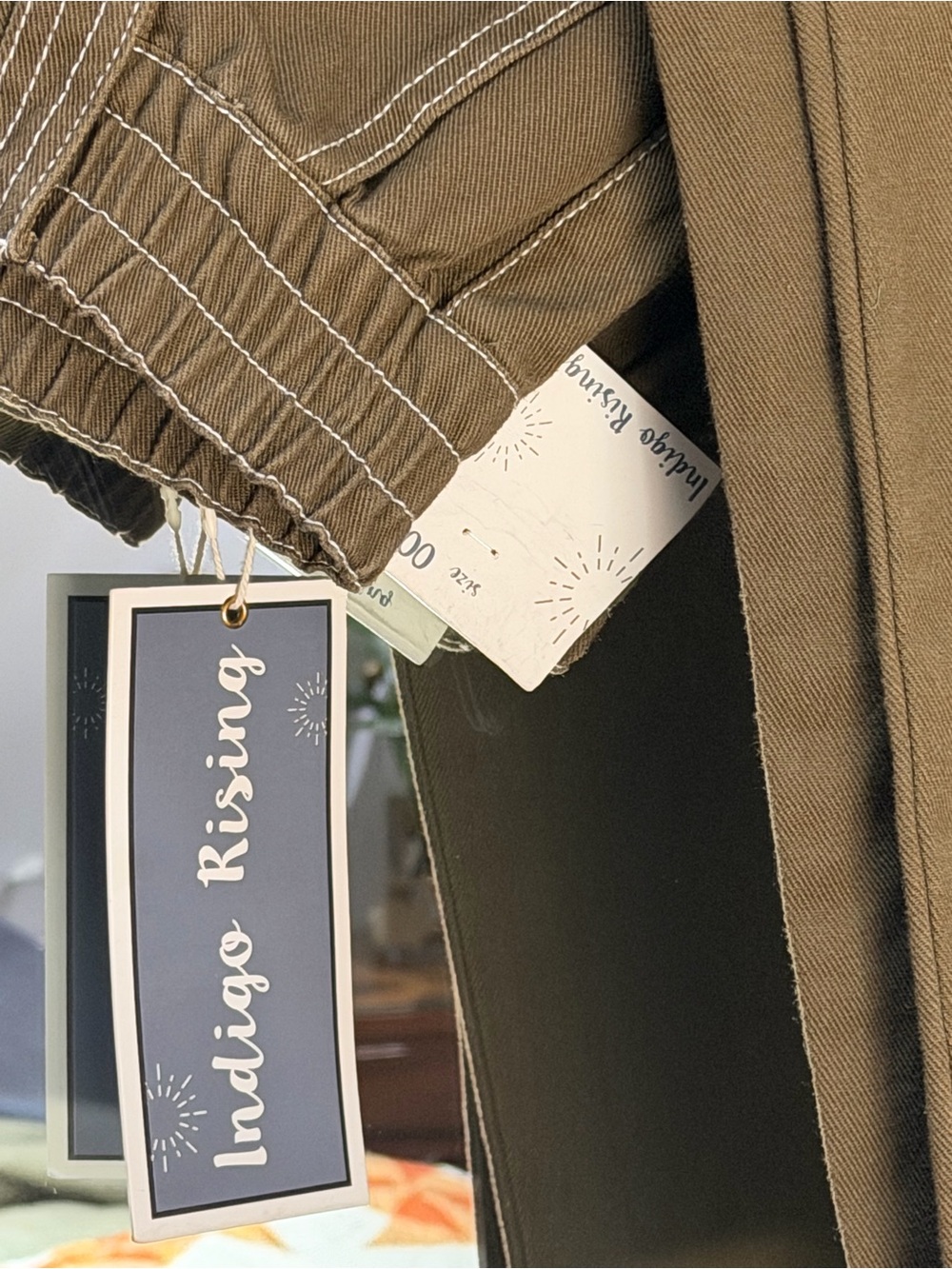 Olive/Army Green Cargo for women/teens - Picture 3 of 6